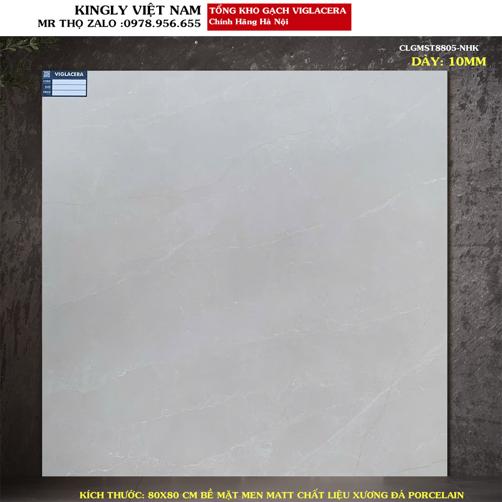 Gạch lát nền Viglacera 80x80 CLGMST8805 Loại A1
